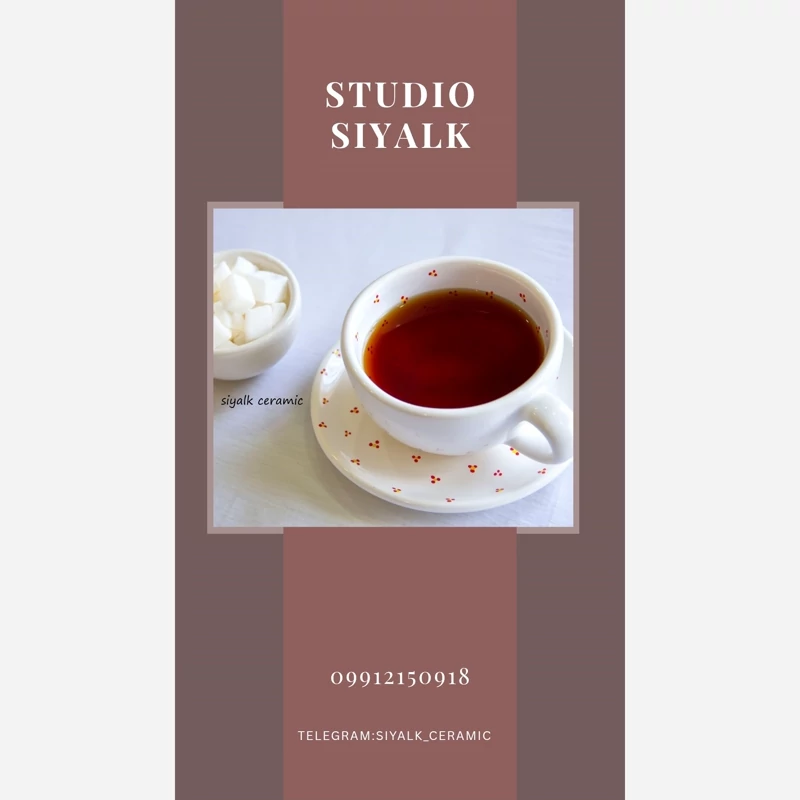 سرویس فنجان چای خوری طرح گل