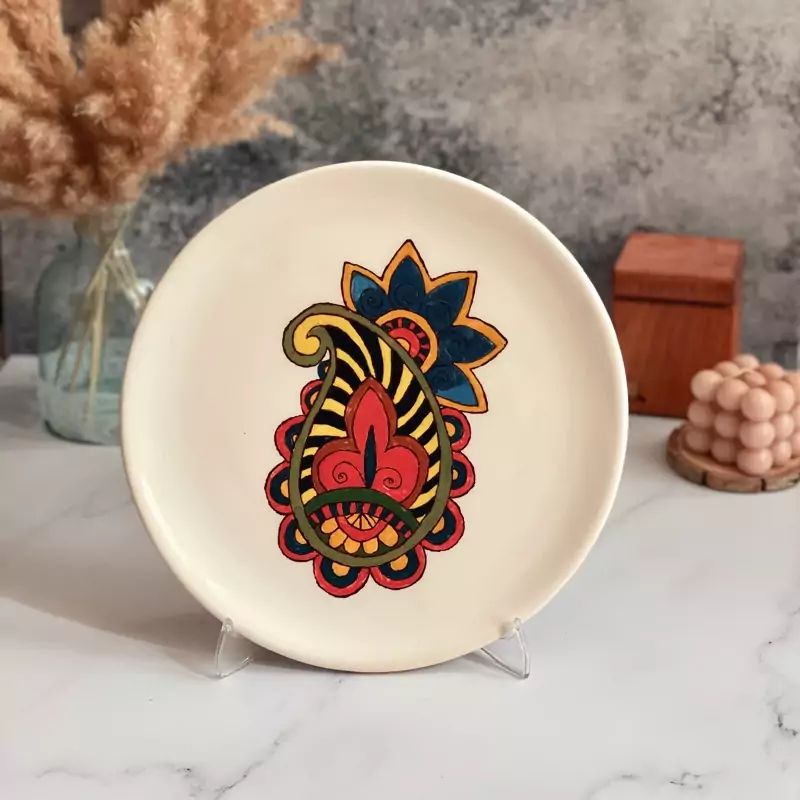 بشقاب سرامیکی زیر لعابی