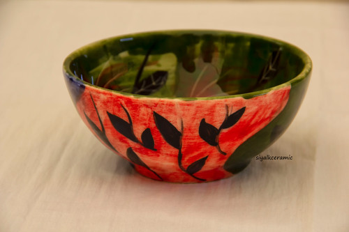 کاسه ژاپنی طرح برگ